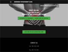 Tablet Screenshot of newmarketphysiotherapy.ca